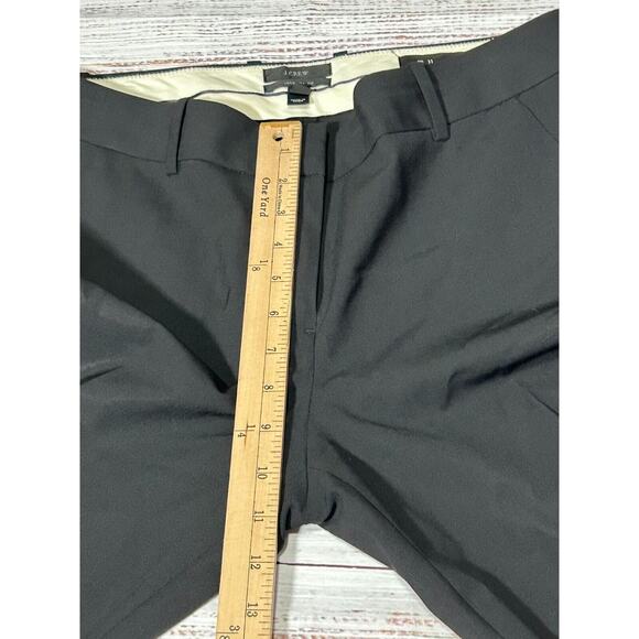 J.Crew Tollegno 1900 Women's Black Favorite Fit Straight Leg Dress Pants Size 6 - Picture 8 of 9